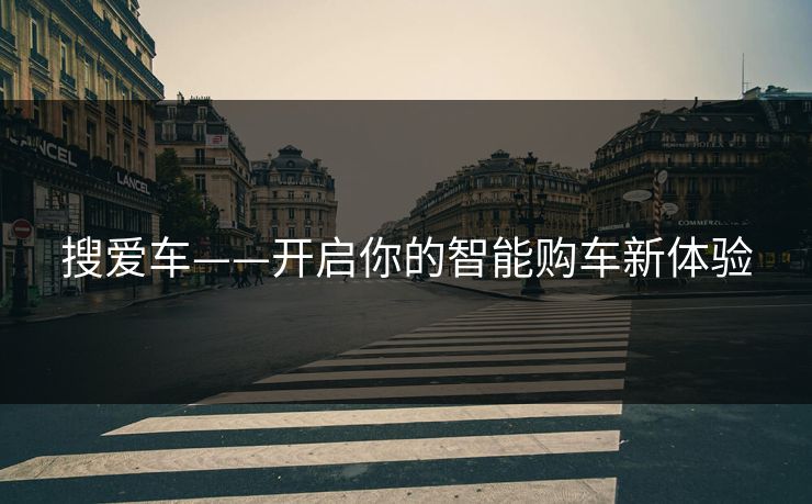 搜爱车——开启你的智能购车新体验