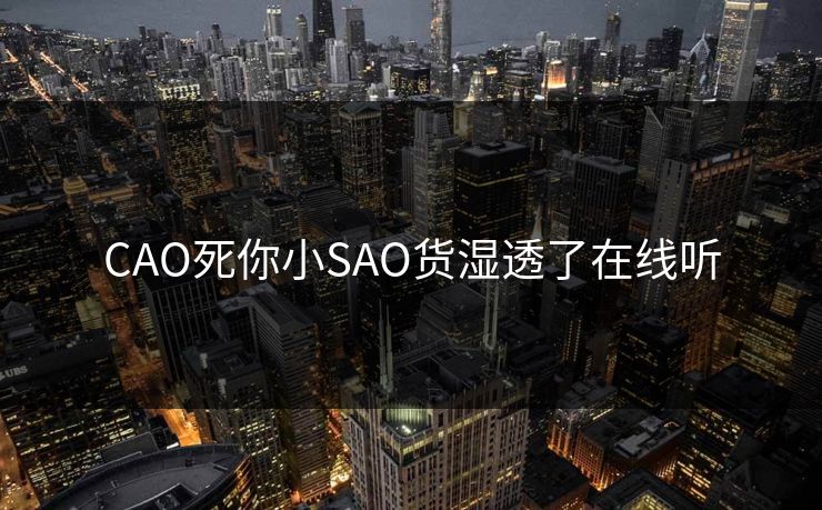 CAO死你小SAO货湿透了在线听